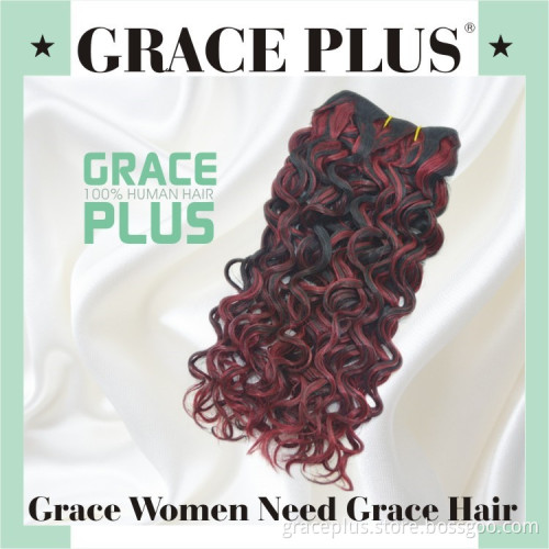 wholesale price 100% virgin no chemical unprocessed 7A jerry curly indian hair extension1B-99J